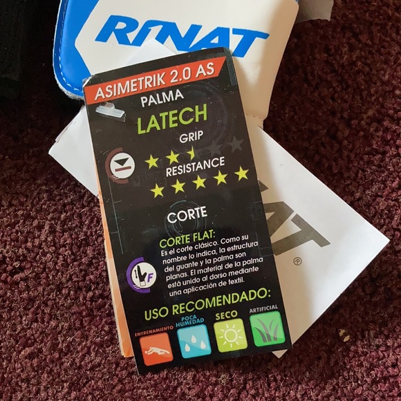 NWT Rinat goalie gloves size 7 - Picture 3 of 5